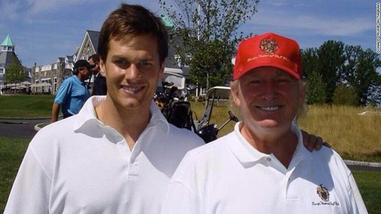 "Hey kid, this is Tom Brady. You want to be a winner like us? Come to Purdue" - h/t Instagram//Donald Trump